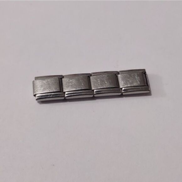 4 Blanks for‎ Italian Link Stainless Steel Nomination Style Charm Bracelet - Picture 1 of 1